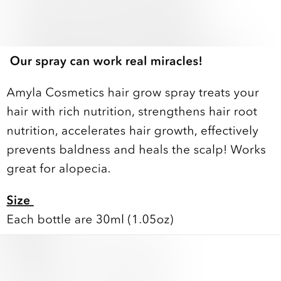 *:  2 new Amyla cosmetics hair growth spray all hair types especially  4A-4C - Picture 9 of 9